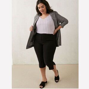PENNINGTONS | In Every Story Capri Crop Stretchy Dress Pants Black PLUS Sz 20